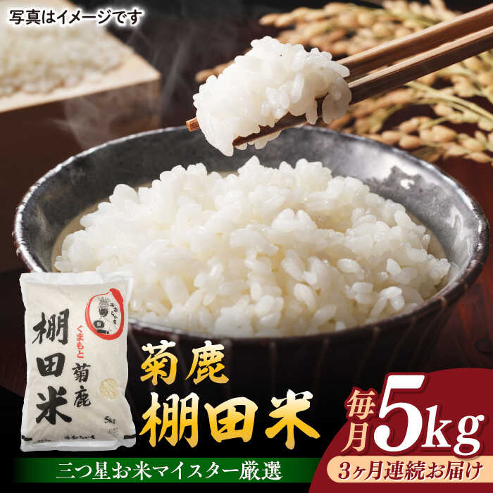 【ふるさと納税】【3回定期便】菊鹿 棚田米 5kg【ミヤタ 株式会社 】 米 こめ お米 熊本県産 山鹿市 くまさんの輝き [ZAH006]