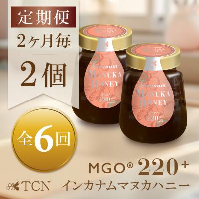ふるさと納税 和泉市 【2ヵ月毎定期便】インカナム マヌカハニー【MGO220+】250g×2個　全6回