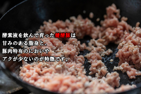 ＜定期便6回＞ 北海道産 健酵豚 ひき肉 計 1.2kg (全7.2kg)