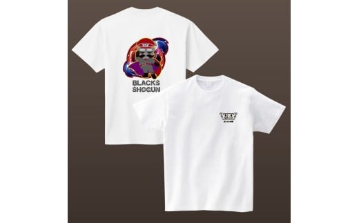 Tシャツ オリジナル 選べるサイズ ブラックス将軍 両面 プリント Tシャツ 120 サイズ ホワイト 白 1枚 おしゃれ トップス 御当地キャラ 株式会社明新社 奈良県 奈良市