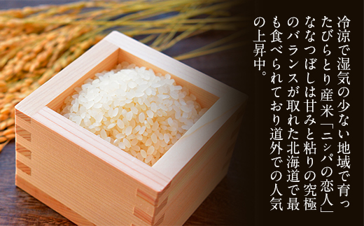 【定期便】北海道で１番人気！「ニシパの恋人」ななつぼし10kg 年×3回 BRTH037