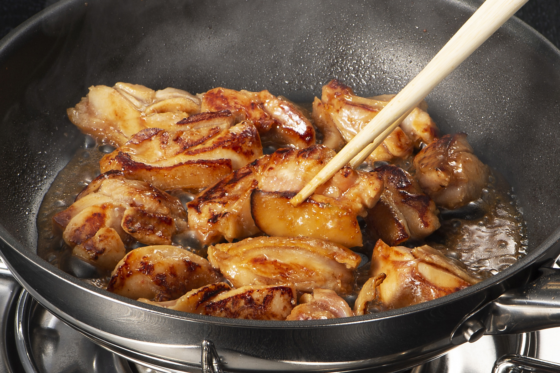 照り焼きチキン調理例