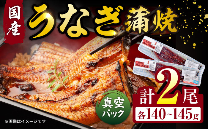 福田屋食品うなぎ蒲焼2尾(真空パック)  諫早観光物産コンベンション協会 [AHAB035]