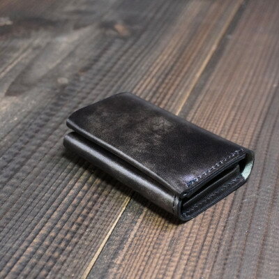【ふるさと納税】イタリア高級レザー使用　お金を巻くように包む【Wallet roll】スチール【1605102】