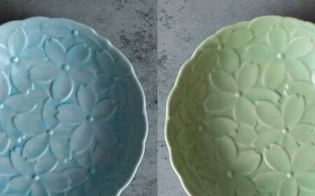 【日常に和の優雅さを】有田焼 mint. 桜彫り 12.7cm 深小皿 5枚セット【金照堂】小皿 小鉢 副菜皿 副菜鉢 菓子皿 食器 有田焼 皿 磁器 和食器 bj058