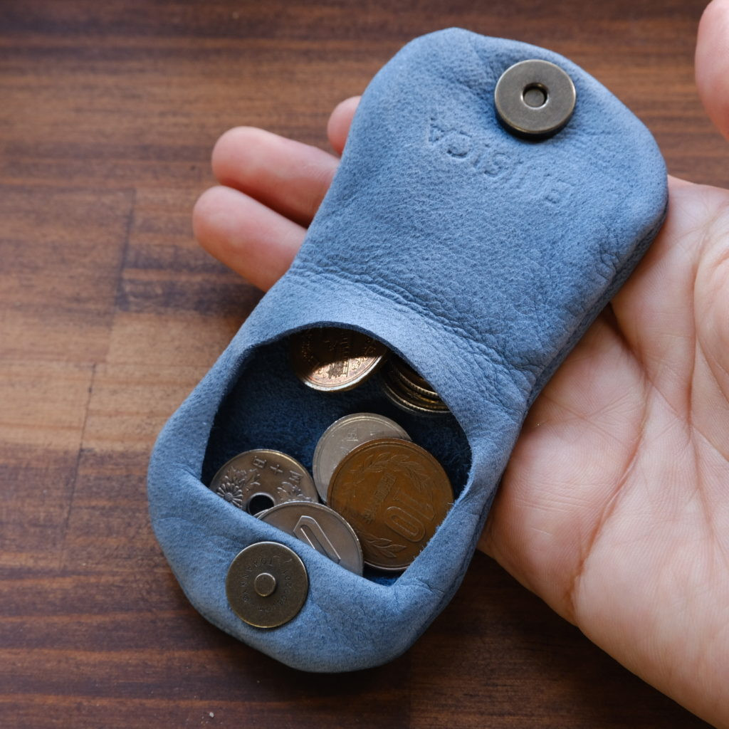 ENISICA エニシカ ジビエ鹿革 リンシカ コインケース 茅葺 (かやぶき)