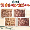 【ふるさと納税】国産牛ぷりぷりホルモン二種セット 食べ比べ 小腸 アカセンマイ 焼肉 もつ鍋 22000円