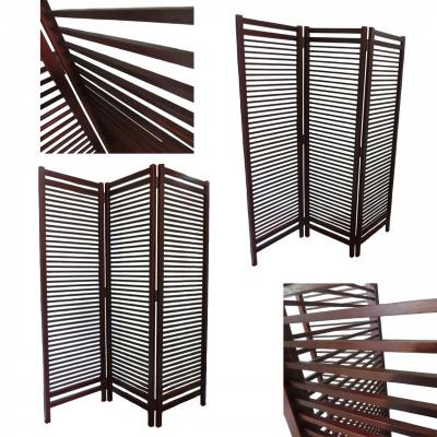 ふるさと納税 富田林市 土肥家具工芸の衝立 格子折畳み150タイプ ブラウン 天然木無垢材のインテリア家具 |  | 01