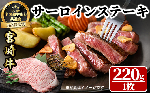 宮崎牛 サーロインステーキ(200g・1枚) 牛肉 肉 ブランド牛 冷凍 国産 宮崎県 【LJ001】【ローカルブランディング株式会社】