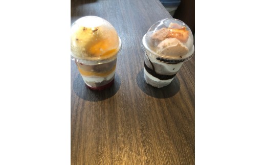 ケーキパフェ2種セット(計5個/ベリー2個・チョコレート3個)
