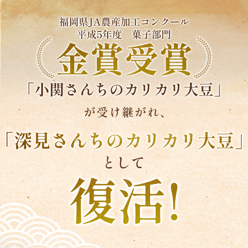 赤村伝承 深見さんちのカリカリ大豆 プレーン & ピリ辛 2種セット ( 1個 80g ） 福岡県 赤村 4Y5