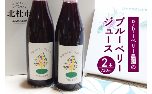 O-B-Iベリー農園のブルーベリージュース　720ml×2本