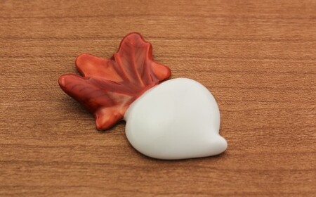源右衛門窯 蕪絵 箸置 器 食器 はしおき 野菜 有田焼 35000円 3.5万円 ad073