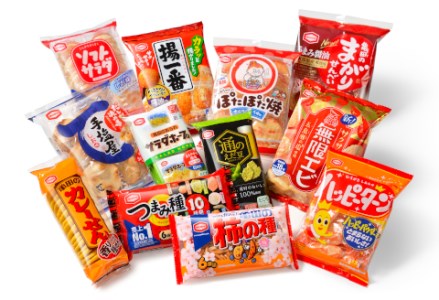 亀田製菓 12種 米菓詰合せセット お菓子 おかき せんべい つまみ おつまみ 晩酌 ハッピーターン 柿の種 サラダホープ ソフトサラダ など 2A06009