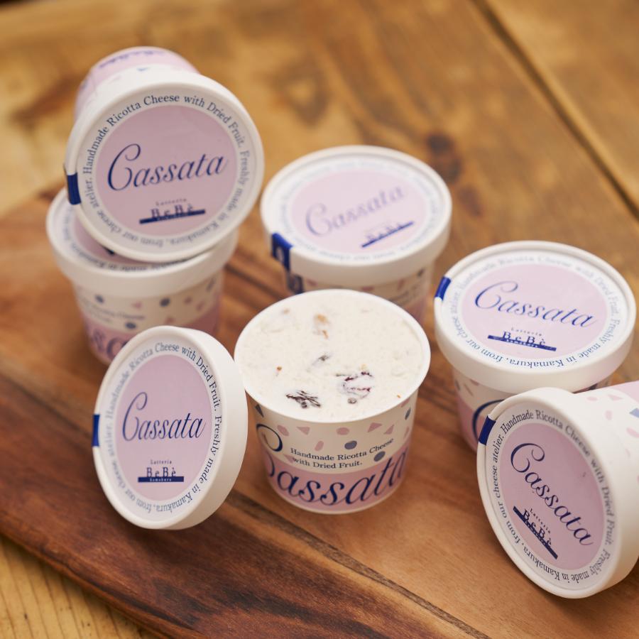 ＜Latteria BeBe Kamakura＞自家製リコッタのアイスケーキ『カッサータ』