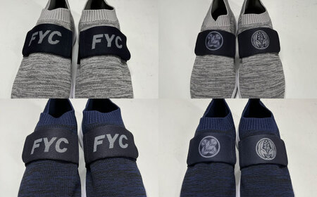 スニーカー FYC 福山キャッスル スニーカー ネイビー XL スニーカー 家紋 軽量 デザイン ユニセックス ファッション 広島県 福山城 お洒落 おしゃれ 広島県福山市/有限会社ホルス [BAFG