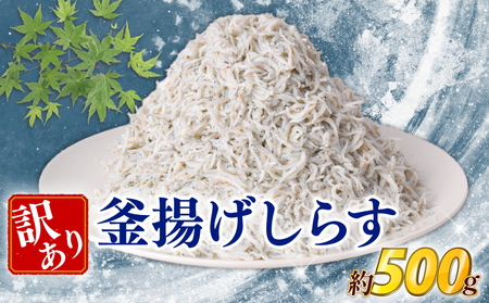 【旨味たっぷり！】 釜揚げしらす 500g 釜揚げしらす [松村海産 高知県 安芸市 BY002]