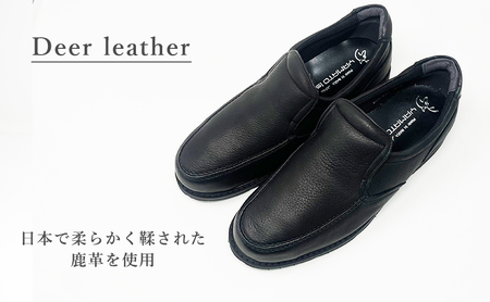 倭イズム ( ヤマトイズム ) 鹿革 4E シューズ 紳士靴 YAN221 （ ブラック ） 【 ファッション 靴 シューズ 革製品 革靴 】 【 お洒落 レザーシューズ やわらかい 快適 履き心地 