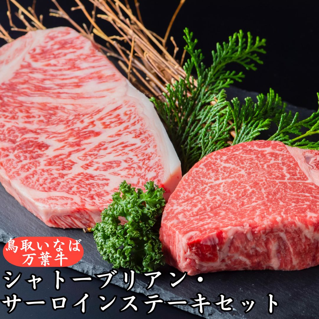 【ふるさと納税】◆鳥取いなば万葉牛◆シャトーブリアン・サーロインステーキセット