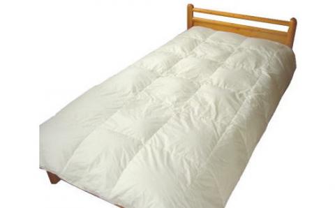 【セミダブル】洗えるダウンケット(羽毛肌掛け)｜肌掛け　洗濯機で洗える【新津】