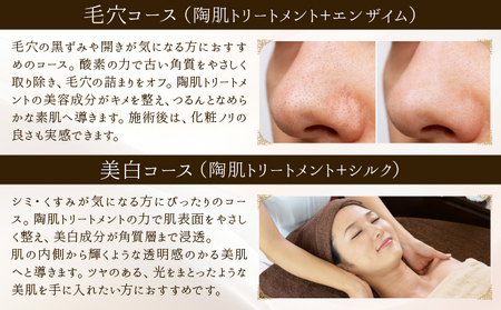 美⽩コース（陶肌トリートメント＋シルク）　260P8402