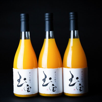【ふるさと納税】【無添加】玉宝みかんジュース(720ml×3本)【C64-5】_ みかん ミカン 柑橘 みかんジュース ミカンジュース くだもの 果物 青果 フルーツ ふるーつ 果実 甘い ジューシー 産直 産地直送 旬 柑橘類 人気 愛媛 八幡浜市 【1304919】