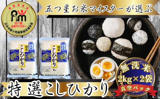 
                  【棚田米】無洗米コシヒカリ2kg×2袋
                