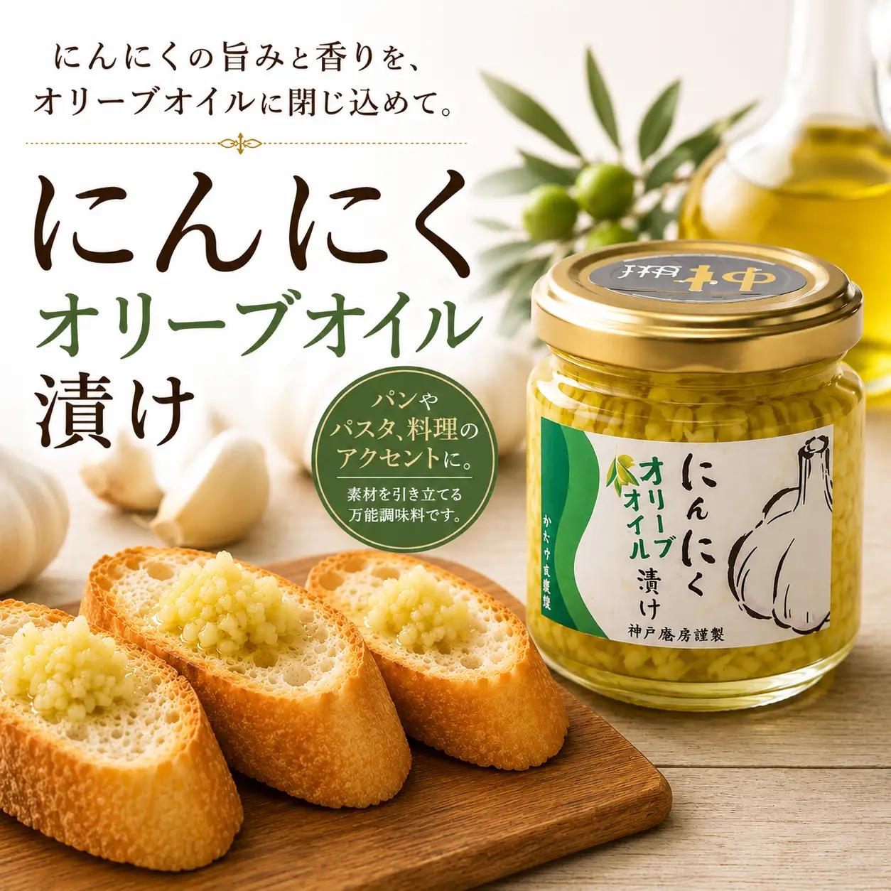 【ふるさと納税】にんにくオリーブオイル漬け 160g 国産にんにく使用 ガーリックオイル 万能調味料 パスタ パン 肉料理｜中ちゃん農園 広島県 神石高原町