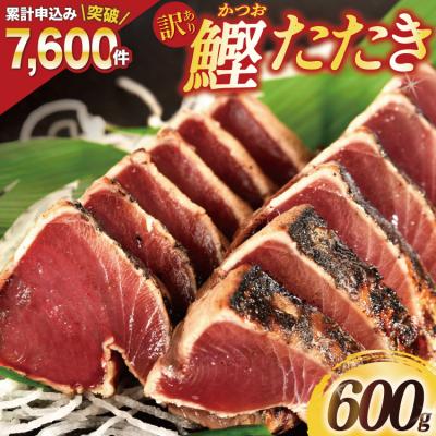 ふるさと納税 気仙沼市 訳あり 気仙沼港水揚 かつお タタキ 600g 20564307 ◎