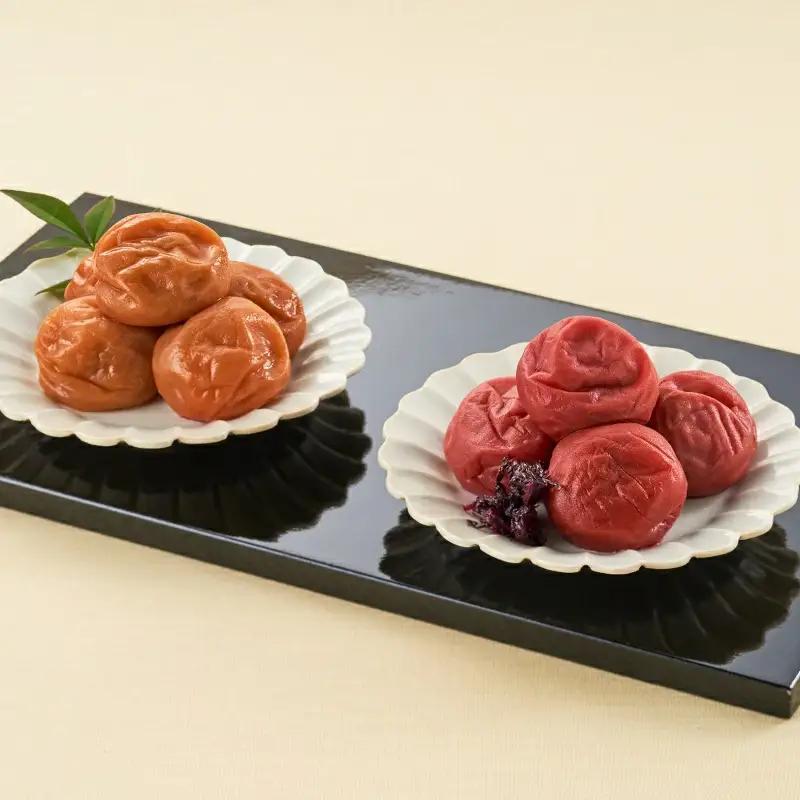 紀州みなべの南高梅 しそ漬・昆布梅 各400g セット yplu018A【yplu018A】