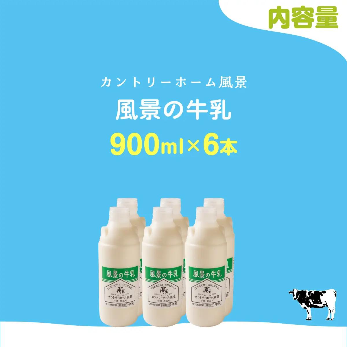 風景の牛乳 900ml ×6 SKB067