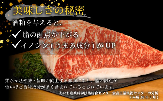 酒粕育ち 幻の牛 段戸山高原牛 ロース肉スライス (すき焼き・しゃぶ用) 500g 250ｇ×2パック ロース スライス 国産牛 牛肉 鍋 ブランド牛 蓬莱泉 -079
