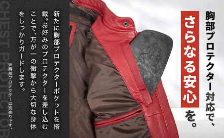 【デグナー】レディースレザージャケット＜アイボリー XLサイズ＞｜京都 バイクギア 人気ブランド バイク [FR20SJ-9A]