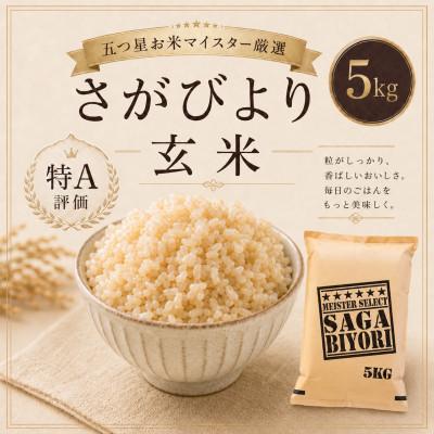 ふるさと納税 鳥栖市 【玄米】さがびより5kg(鳥栖市)