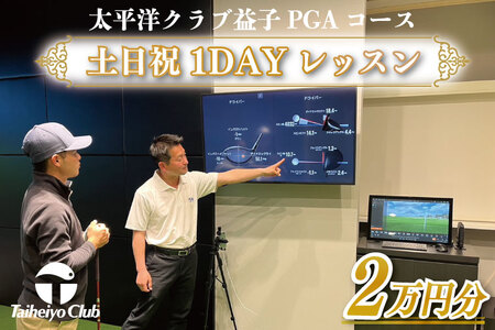 PGAゴルフアカデミー太平洋益子 土日祝 1DAYレッスン（20,000円分）CC014