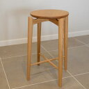 【ふるさと納税】【FILE FURNITURE WORKS】ハイスツール オーク（FH2-F High stool）| インテリア チェア 椅子 デザイン 京都 FILE FURNITURE WORKS ギフト お祝い 国産家具 高級