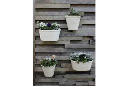 ハンギングポット　2サイズ4点セット(ホワイト)