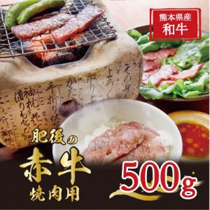 肥後の赤牛　焼肉用　500g(熊本県産和牛)G-4【益城】【配送不可地域：離島】【1223871】