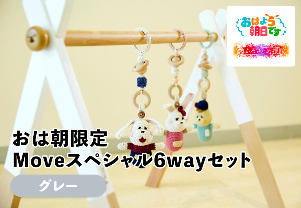 FLB-1 ふるラボ限定！おは朝Mｏｖｅ６wayセット（グレー）