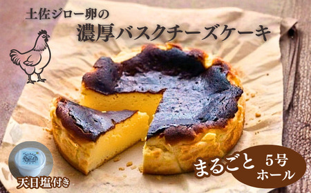 土佐ジロー卵のバスクチーズケーキ 5号 ケーキ ［0976］