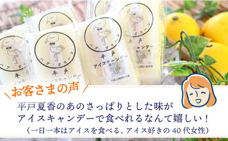 平戸夏香のアイスキャンデー10本詰合せ【ハレルヤ合同会社】[KAB096]/ 長崎 平戸 菓子 アイス 柑橘 夏香 贈物 贈答 プレゼント