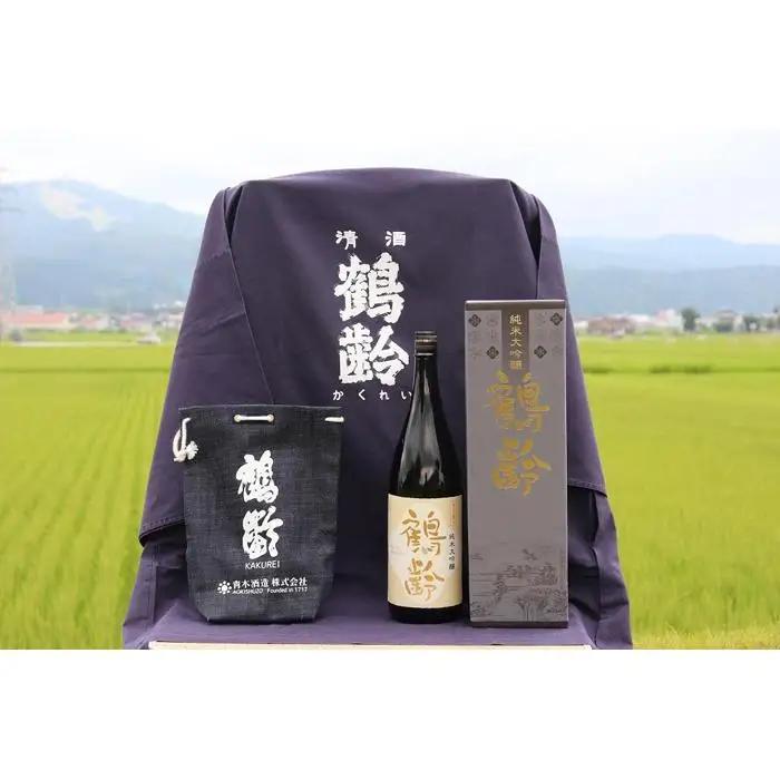 鶴齢　純米大吟醸　一升【鶴齢 純米大吟醸 一升瓶 日本酒 青木酒造 新潟 地酒 厳選 晩酌 お酒 さけ お中元 お歳暮 家飲み】