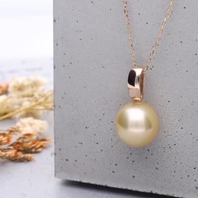 ふるさと納税 神戸市 【響】ゴールデンパール K18 ピンクゴールド ペンダントトップ |  | 02