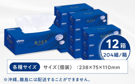 クリネックスティシュー　ローション肌うるる 12箱(３箱ｘ4パック)【クリネックス】開成町 ティッシュ ペーパー[BDBH005-2]
