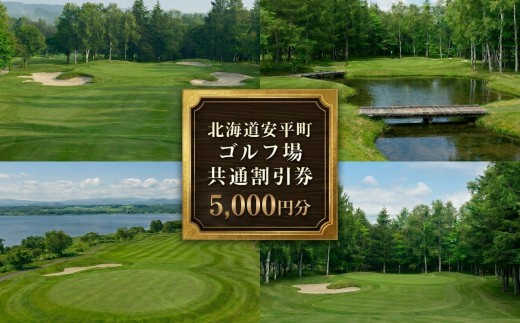 
                  ゴルフ場 利用割引券 北海道 安平町 ゴルフ場共通 早来カントリー倶楽部 アロハカントリー倶楽部　5000円分（1000円×5枚）
                