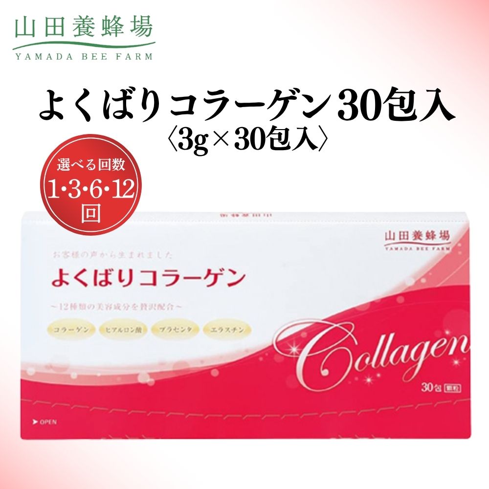 【ふるさと納税】よくばりコラーゲン30包入＜3g×30包入＞（28335）食品 健康食品 加工食品 美容 ビタミン 肌 岡山県 送料無料【006-a075】