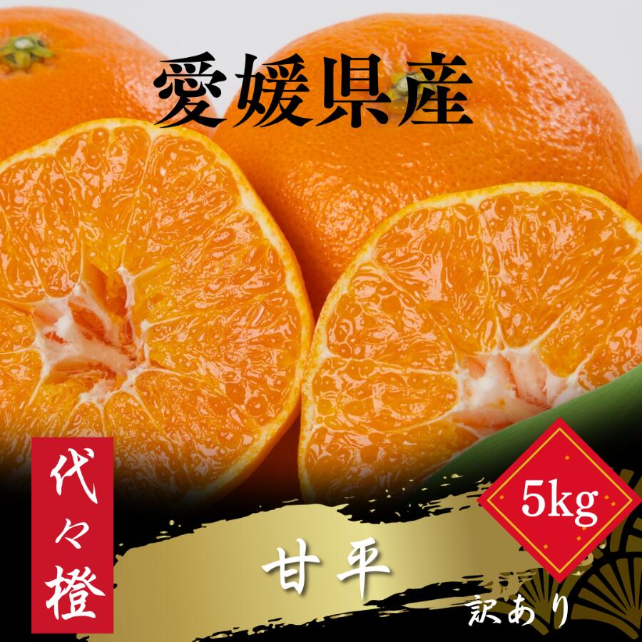 【ふるさと納税】【先行受付】【濃密でシャキシャキ甘い】代々橙甘平【訳あり】5kg【E83-39】_【1623738】 YWTW039