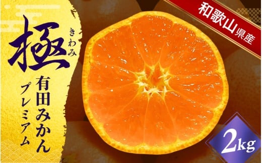 ＼光センサー選別／極 有田みかんプレミアム 約2kg【選りすぐりの上位20％をお届け】2S～L\サイズ 有機質肥料100% ※2025年11月下旬～2026年1月上旬頃に順次発送予定 ※北海道・沖縄・離島への配送不可/ミカン 蜜柑 柑橘 フルーツ くだもの 果物 温州 有田 甘い 高級 贈答品 贈り物 新鮮  12月 【nuk154F】