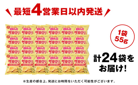 ザ厚切りのための のりしお味 24袋 2箱 カルビー ポテトチップス 《千歳工場製造》