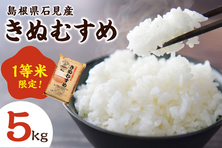 【先行予約】【令和7年産】石見産きぬむすめ5kg 白米 玄米 選択可 お取り寄せ 特産 お米 精米 ごはん ご飯 コメ 新生活 応援 準備 5キロ 【012_1958】